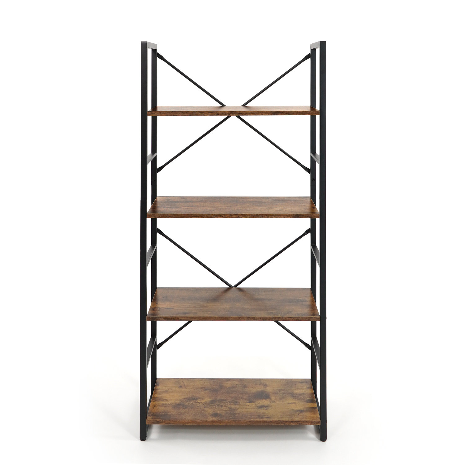 Hot Wood 4-Tier A-Frame Shelf, Dark Espresso